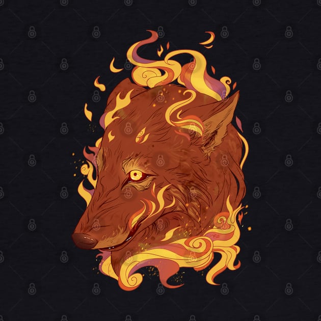 Fire Wolf by RioBurton